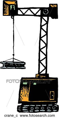 Clipart - Crane Operator. Fotosearch