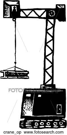 Clipart - Crane Operator. Fotosearch