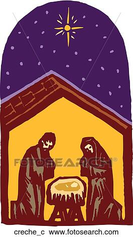 Clipart - Creche. Fotosearch