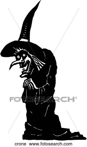 Crone View Large Clip Art Graphic Clipart - Crone. Fotosearch