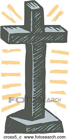 Cross 5 View Large Clip Art Graphic Clipart - Cross 5. Fotosearch