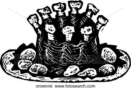 Crown Roast View Large Clip Art Graphic Clip Art - Crown Roast. Fotosearch