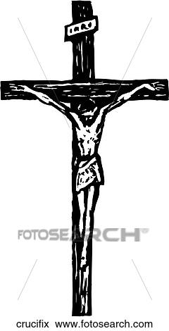Clip Art - Crucifix. Fotosearch