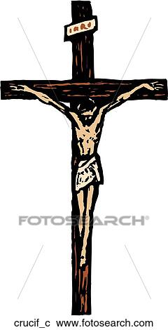 Clipart - Crucifix. Fotosearch