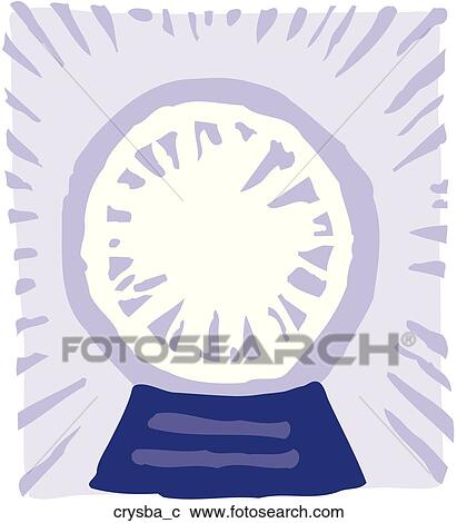 Crystal Ball View Large Clip Art Graphic Clipart - Crystal Ball. Fotosearch