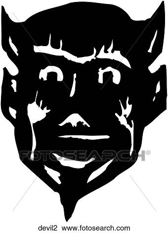 Devil View Large Clip Art Graphic Clipart - Devil. Fotosearch
