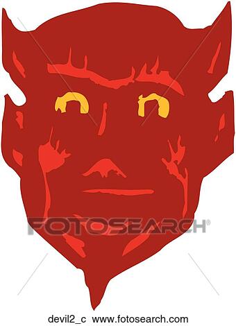 Devil View Large Clip Art Graphic Clipart - Devil. Fotosearch