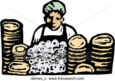 Clipart of Dishwasher dishws_c - Search Clip Art, Illustration Murals