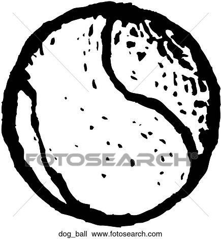 Clipart - Dog Ball. Fotosearch