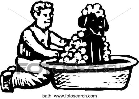 Clipart - Dog Bath. Fotosearch