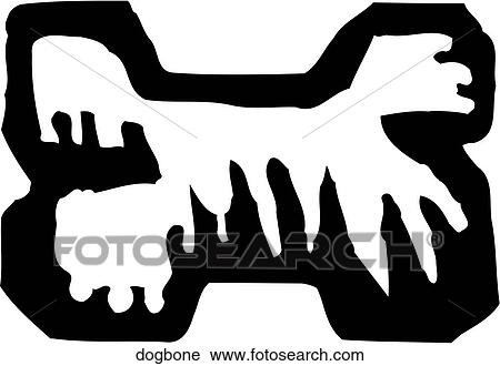 Dog Bone View Large Clip Art Graphic Clipart - Dog Bone. Fotosearch