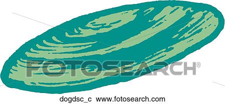 Clipart - Dog Disc. Fotosearch