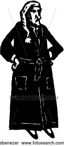 Ebenezer Scrooge View Large Clip Art Graphic Clipart - Ebenezer Scrooge. Fotosearch