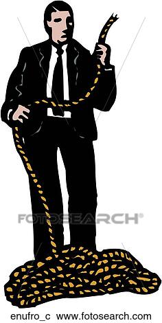 Clipart - Enough Rope. Fotosearch