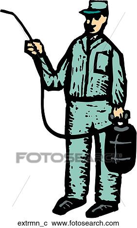 Clipart - Exterminator. Fotosearch