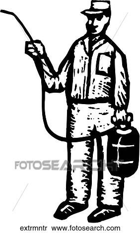 Exterminator View Large Clip Art Graphic Clipart - Exterminator. Fotosearch