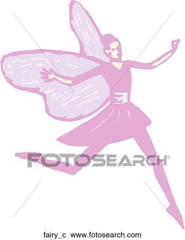 Fairy View Large Clip Art Graphic Clipart - Fairy. Fotosearch