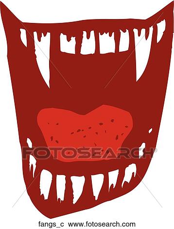 Clipart - Fangs. Fotosearch