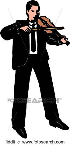 Clipart - Fiddling. Fotosearch