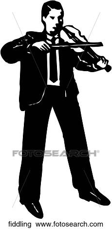 Fiddling View Large Clip Art Graphic Clipart - Fiddling. Fotosearch