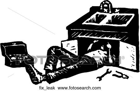 Clipart - Fix Leak. Fotosearch