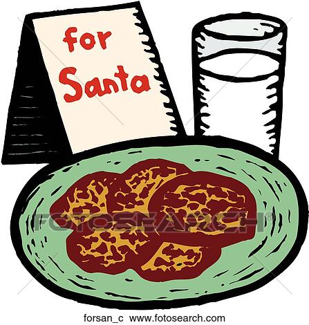 Clipart - For Santa. Fotosearch