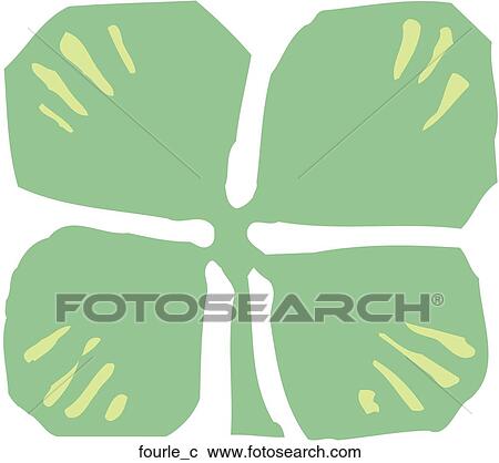 Four Leaf Clover View Large Clip Art Graphic Clipart - Four Leaf Clover. Fotosearch