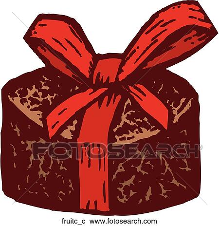 Clipart - Fruitcake. Fotosearch