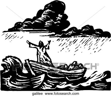 Galilee View Large Clip Art Graphic Clipart - Galilee. Fotosearch
