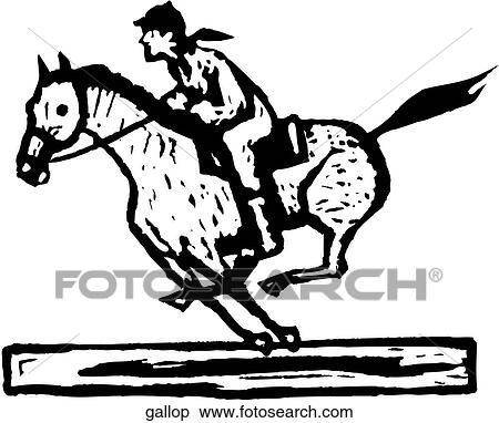 Clipart - Gallop. Fotosearch