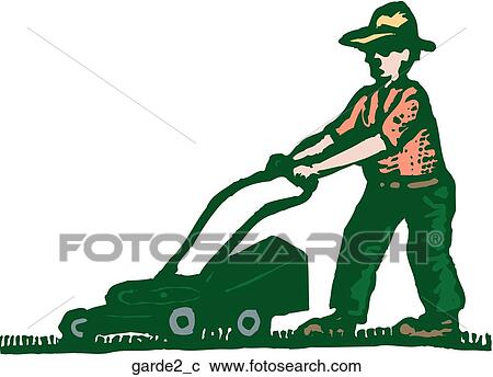 Clipart - Gardener. Fotosearch