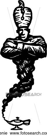Clipart - Genie. Fotosearch