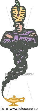 Clipart - Genie. Fotosearch