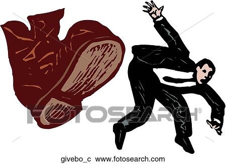 Give Boot View Large Clip Art Graphic Clipart - Give Boot. Fotosearch