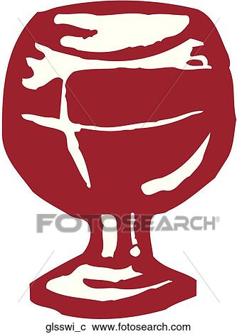 Clipart - Glass of Wine. Fotosearch