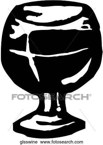 Clipart - Glass of Wine. Fotosearch