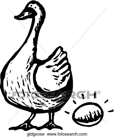 Gold Goose Clipart | gldgoose | Fotosearch