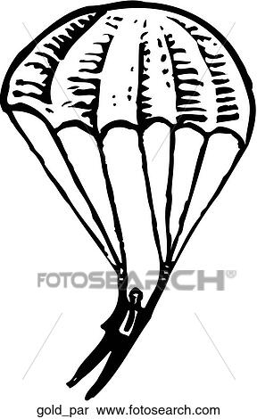 Golden Parachute View Large Clip Art Graphic Clipart - Golden Parachute. Fotosearch