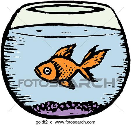 Clipart - Goldfish. Fotosearch