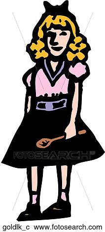 Clipart - Goldilocks. Fotosearch