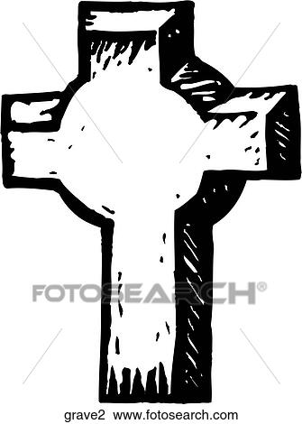 Grave 2 View Large Clip Art Graphic Clipart - Grave 2. Fotosearch