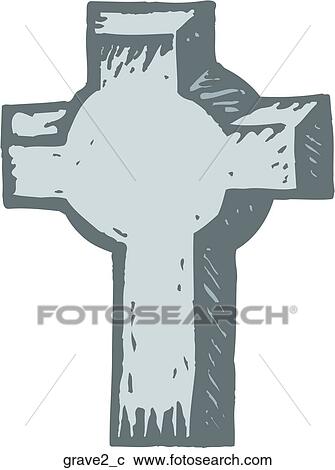 Grave 2 View Large Clip Art Graphic Clipart - Grave 2. Fotosearch