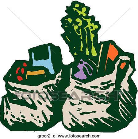 Grocery 2 View Large Clip Art Graphic Clipart - Grocery 2. Fotosearch