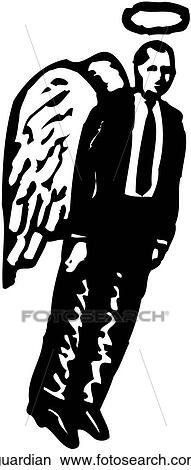 Guardian Angel View Large Clip Art Graphic Clipart - Guardian Angel. Fotosearch