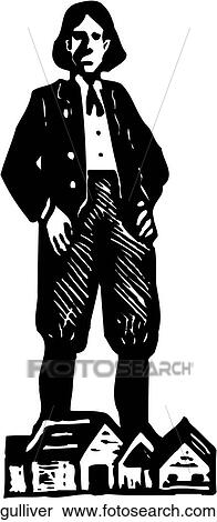 Gulliver View Large Clip Art Graphic Clipart - Gulliver. Fotosearch