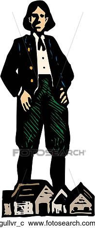 Gulliver View Large Clip Art Graphic Clipart - Gulliver. Fotosearch