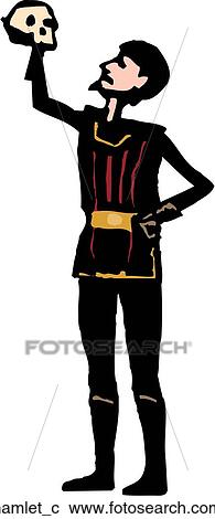 Hamlet View Large Clip Art Graphic Clipart - Hamlet. Fotosearch