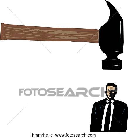 Hammer head View Large Clip Art Graphic Clipart - Hammer head. Fotosearch