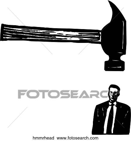 Hammer head View Large Clip Art Graphic Clipart - Hammer head. Fotosearch