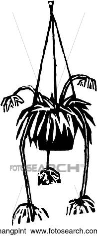 Hanging Plant View Large Clip Art Graphic Clip Art - Hanging Plant. Fotosearch